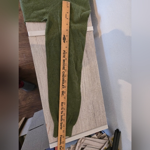 Brooks Brothers Cashmere Sweater 346 Green Mens Size Large Cotton Blend crewneck - Picture 7 of 7